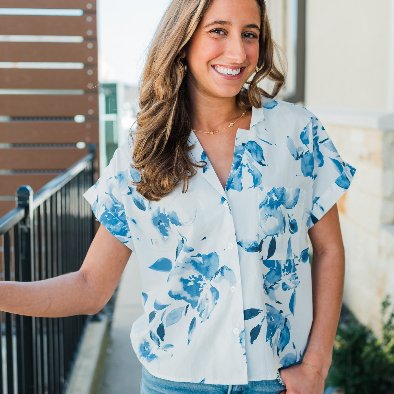Bane Top | Washed Floral