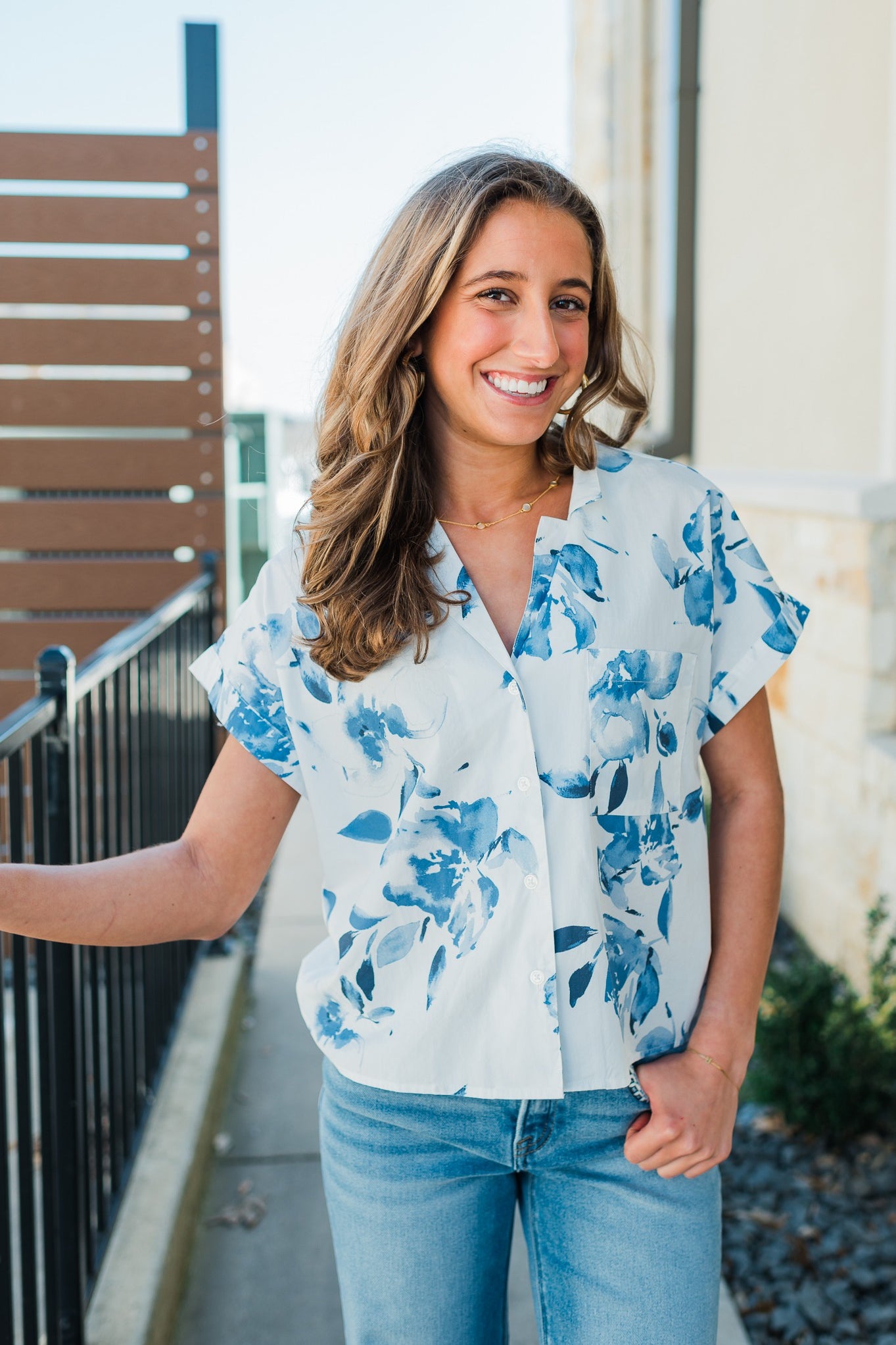 Bane Top | Washed Floral