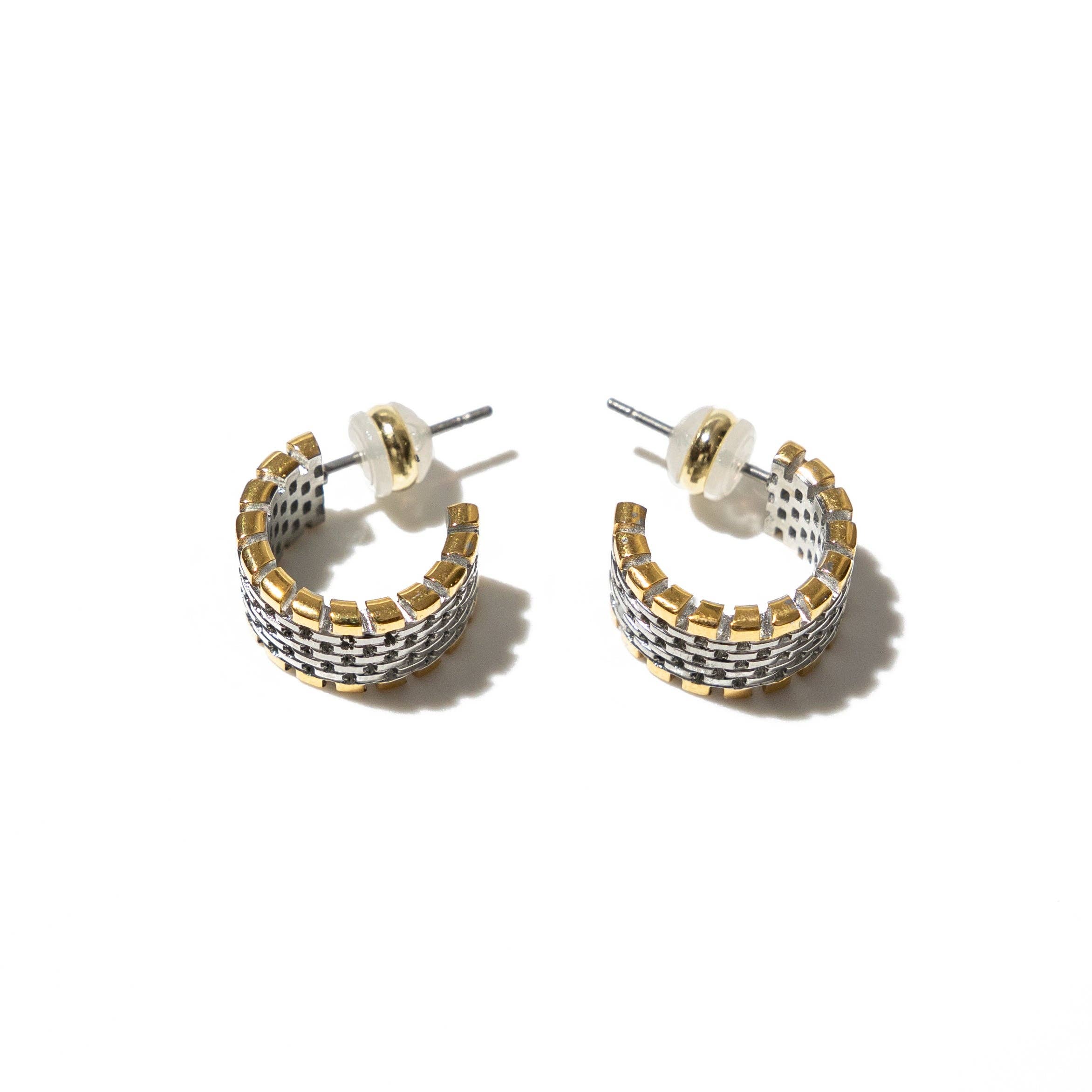 Two‑Tone Watch Hoops