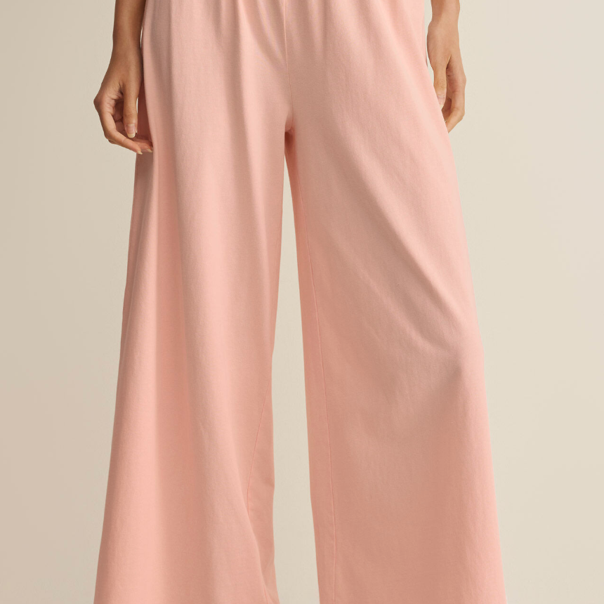 Z Supply | Scout Jersey Crop Flare Pants | Bellini