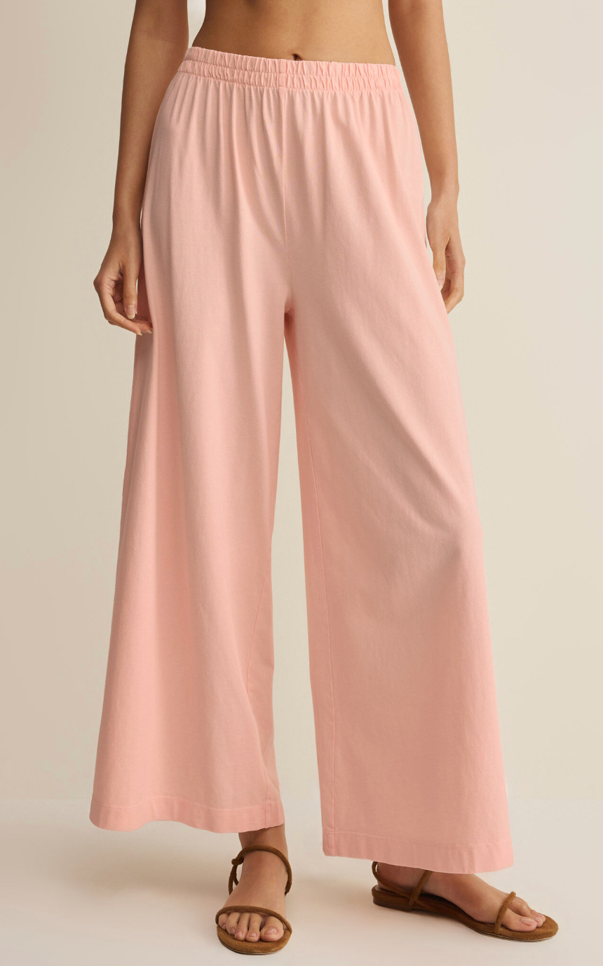 Z Supply | Scout Jersey Crop Flare Pants | Bellini