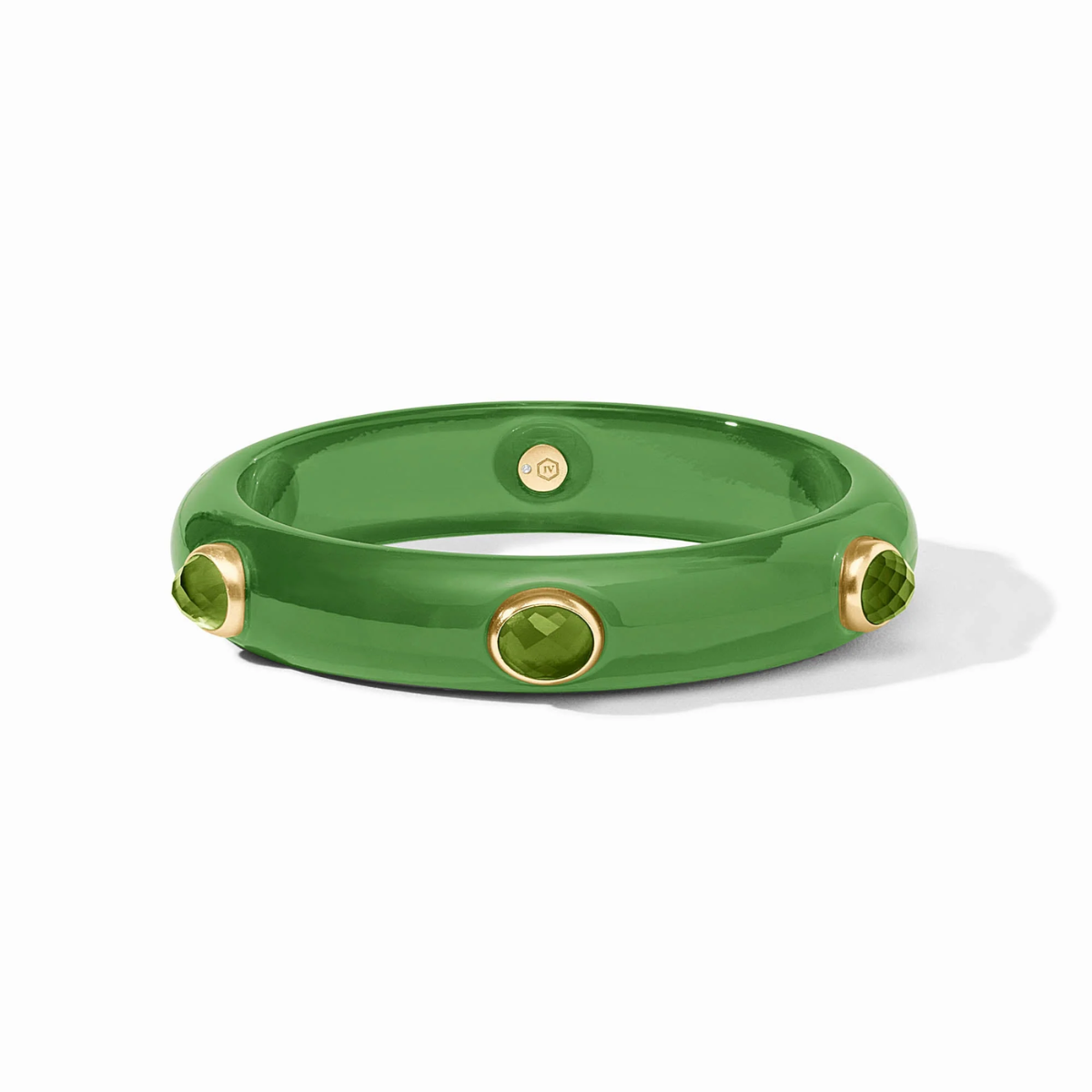 Julie Vos | Carnaby Stone Bangle | Palmetto Green