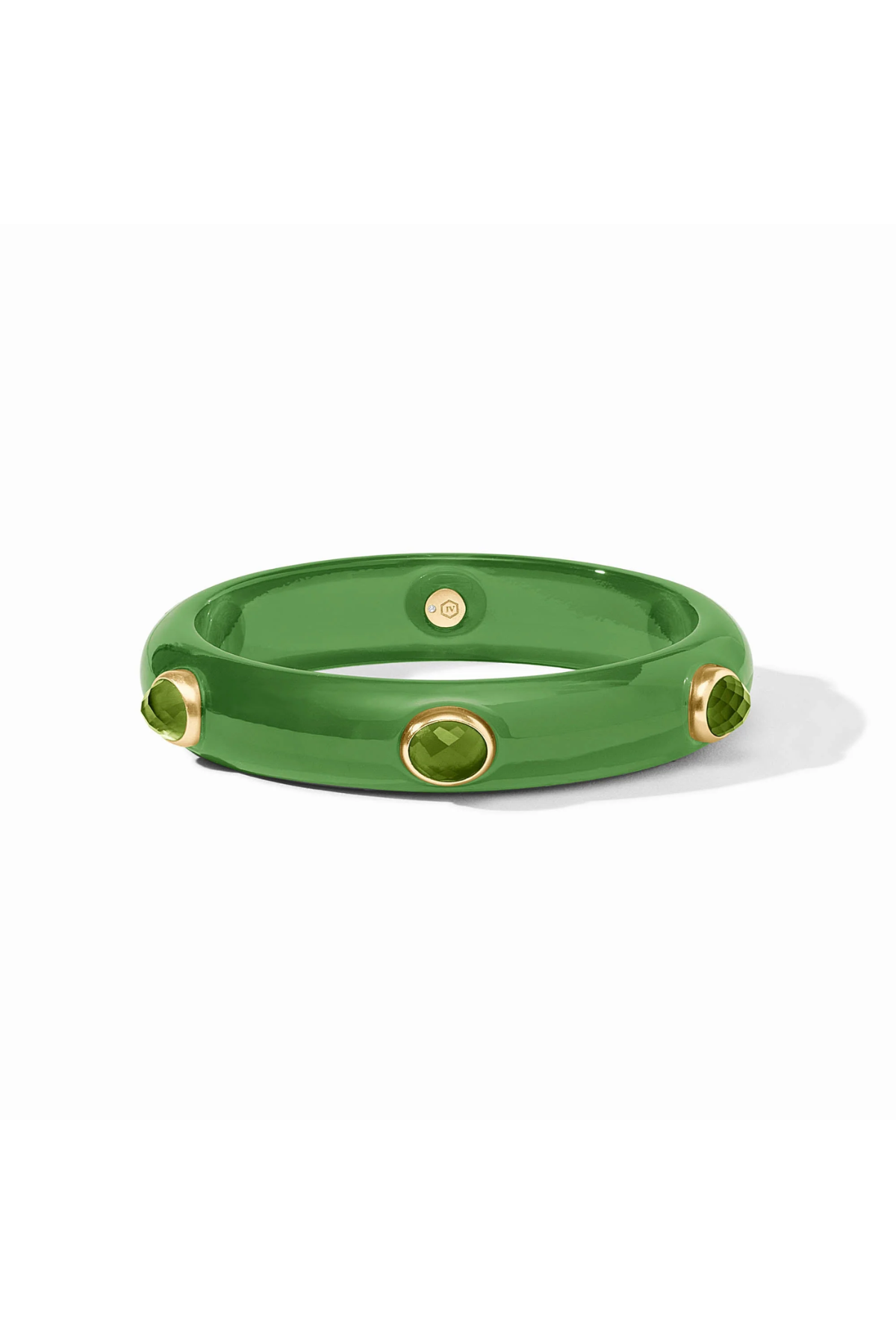 Julie Vos | Carnaby Stone Bangle | Palmetto Green