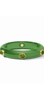 Julie Vos | Carnaby Stone Bangle | Palmetto Green