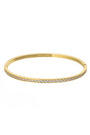 18K Gold Plated Bangle | Gold Lined Diamond