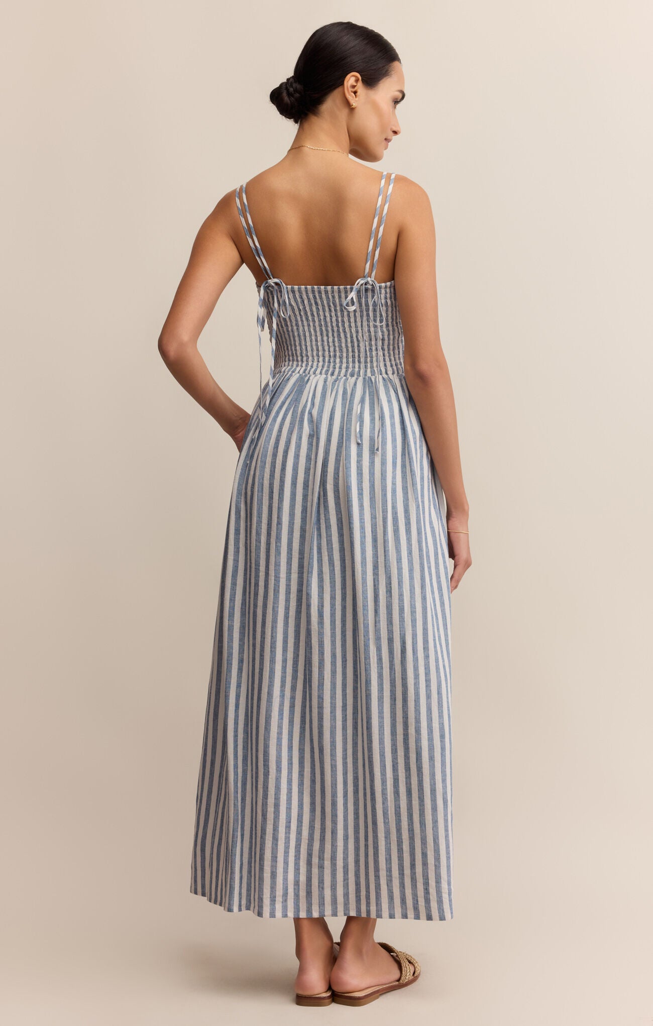 Nadine Striped Midi Dress | Boathouse