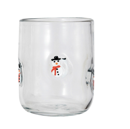 Holiday Icon Glass | Snowman