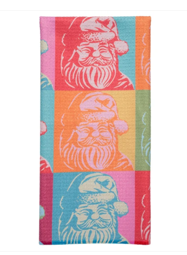 Holiday Tea Towel | Retro Santa