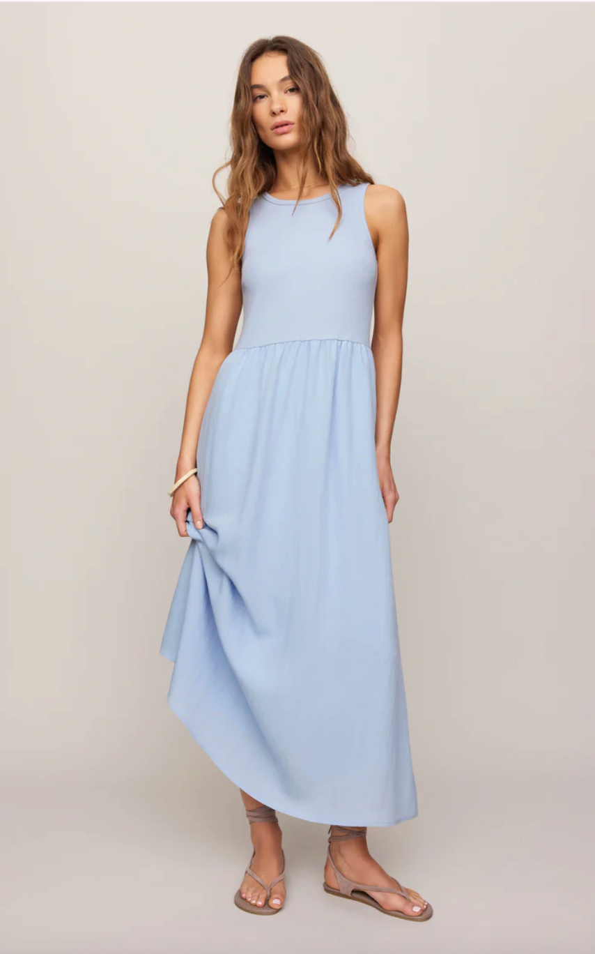 Charlotte Midi Dress | Blue Light
