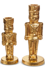 S/2 Short + Tall Nutcracker Candlesticks