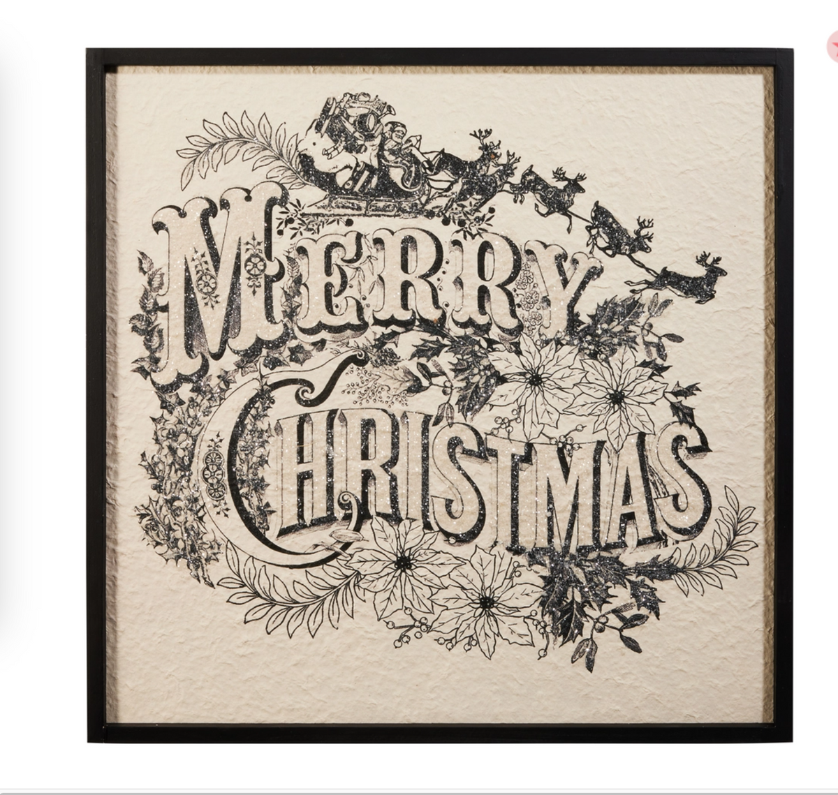 Vintage Merry Christmas Wall Art