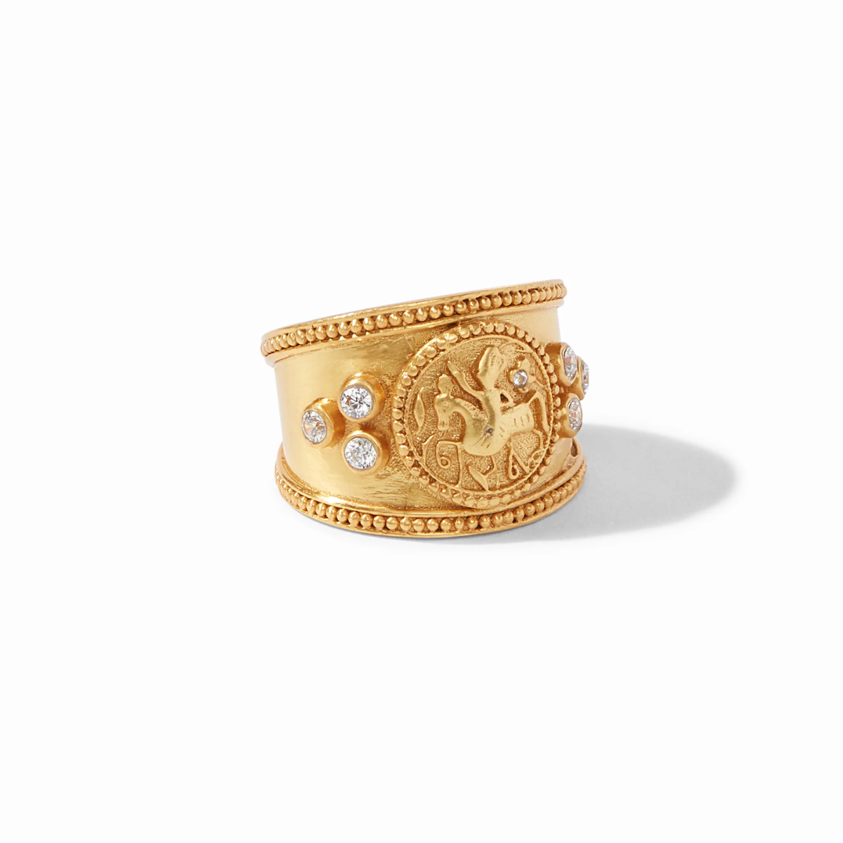 Julie Vos | Coin Crest Ring | Size 7