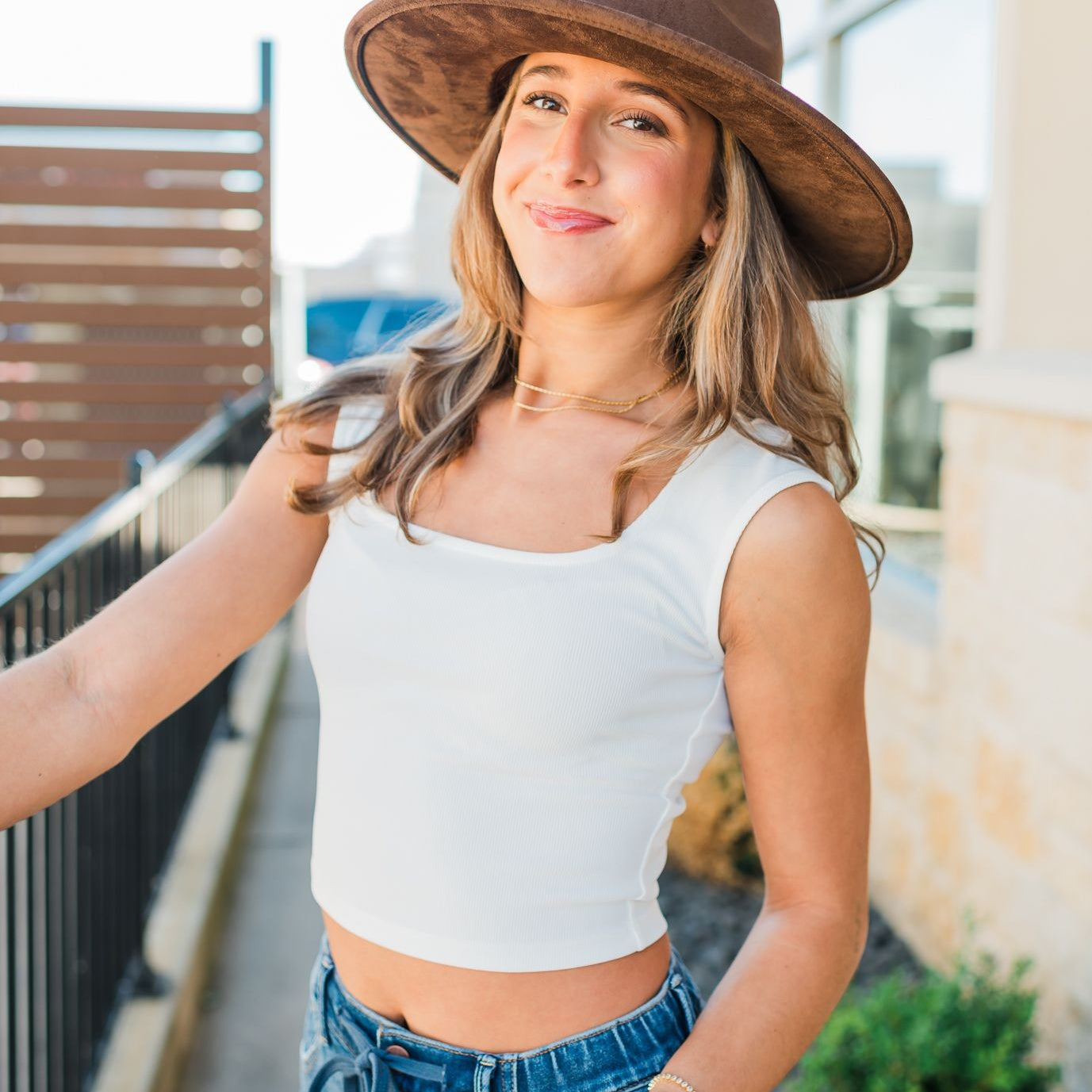 Carson Knit Top | White