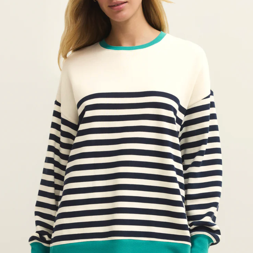Layer Up Stripe Sweatshirt | Eclipse