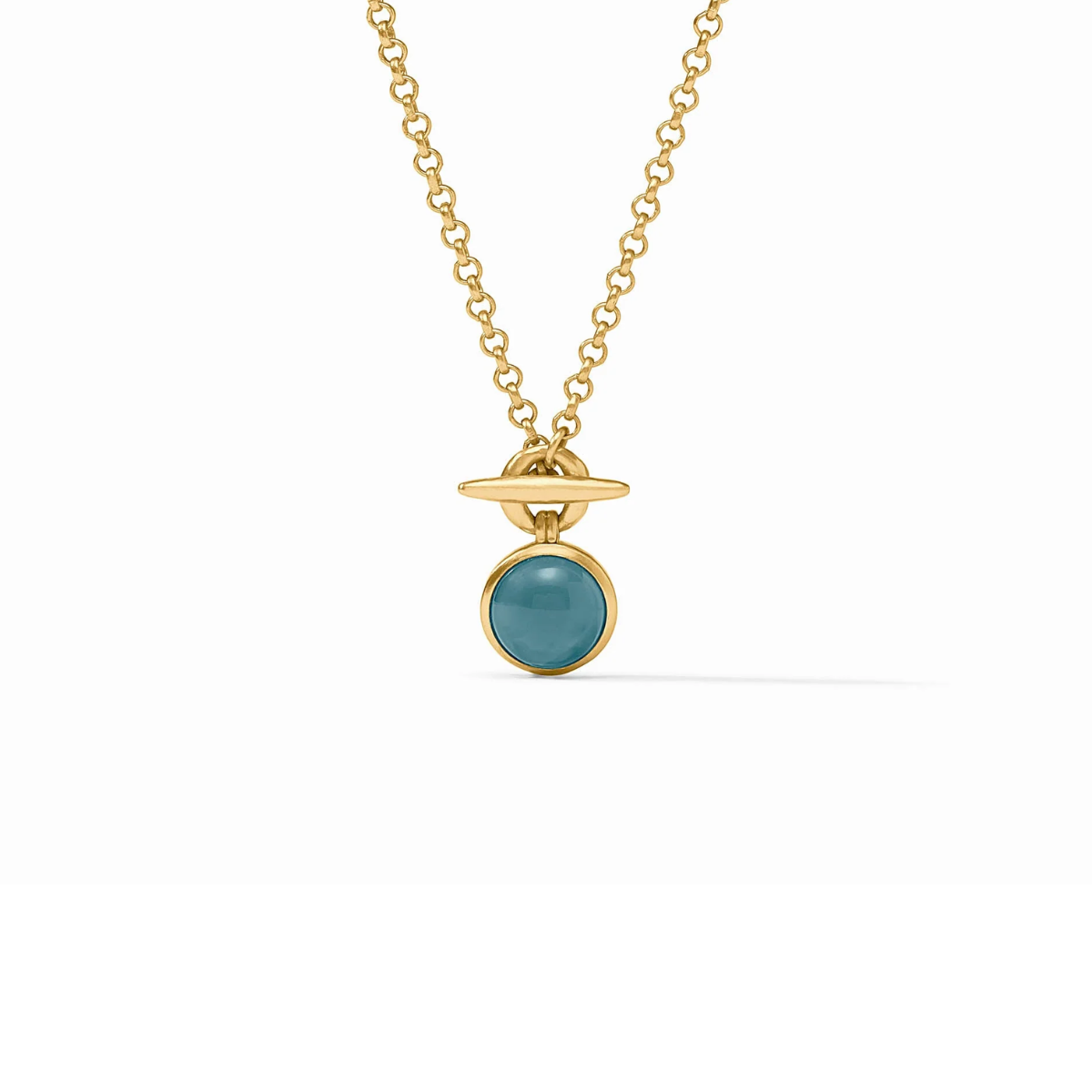 Julie Vos | Solara Solitaire Necklace | Montana Blue