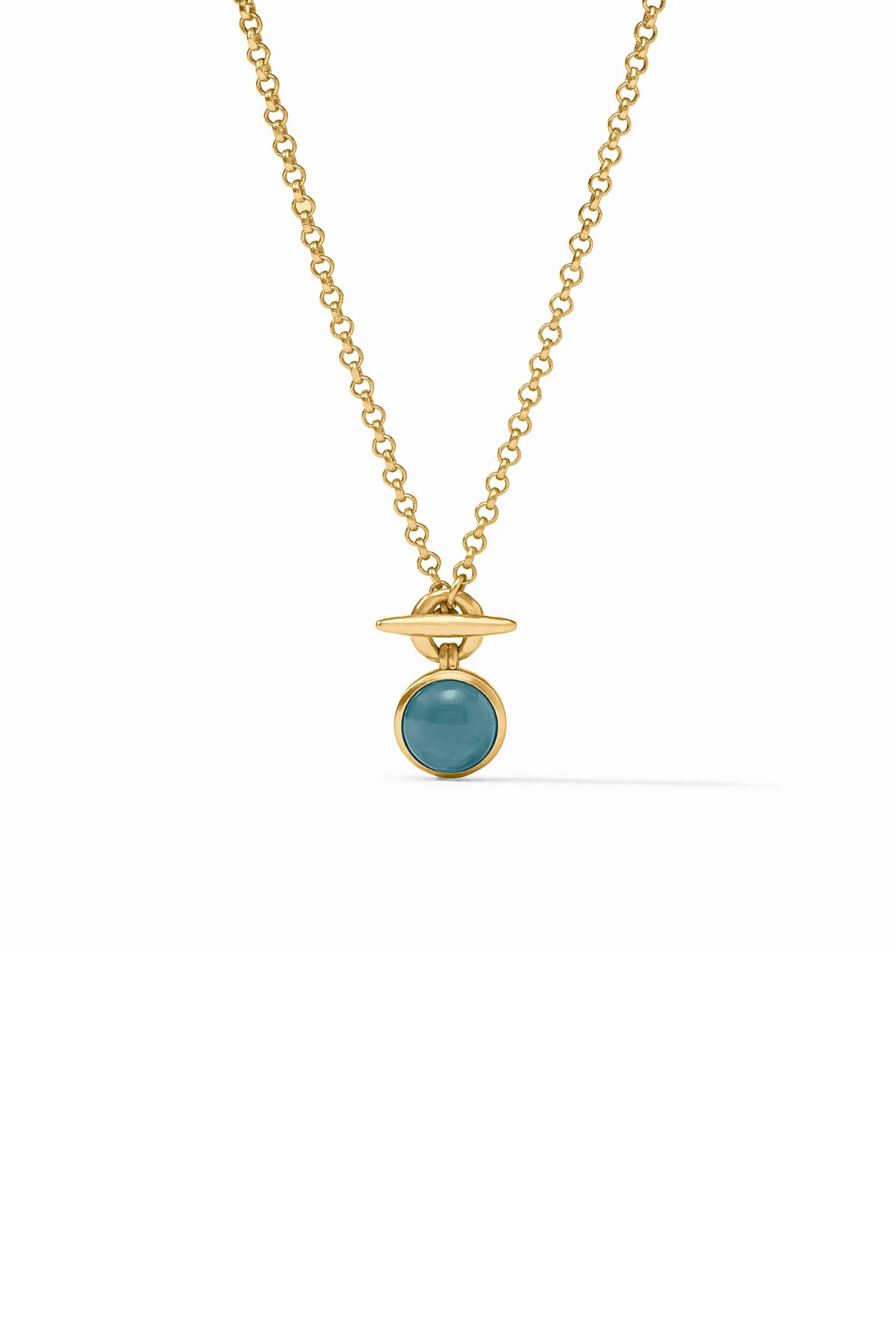 Julie Vos | Solara Solitaire Necklace | Montana Blue