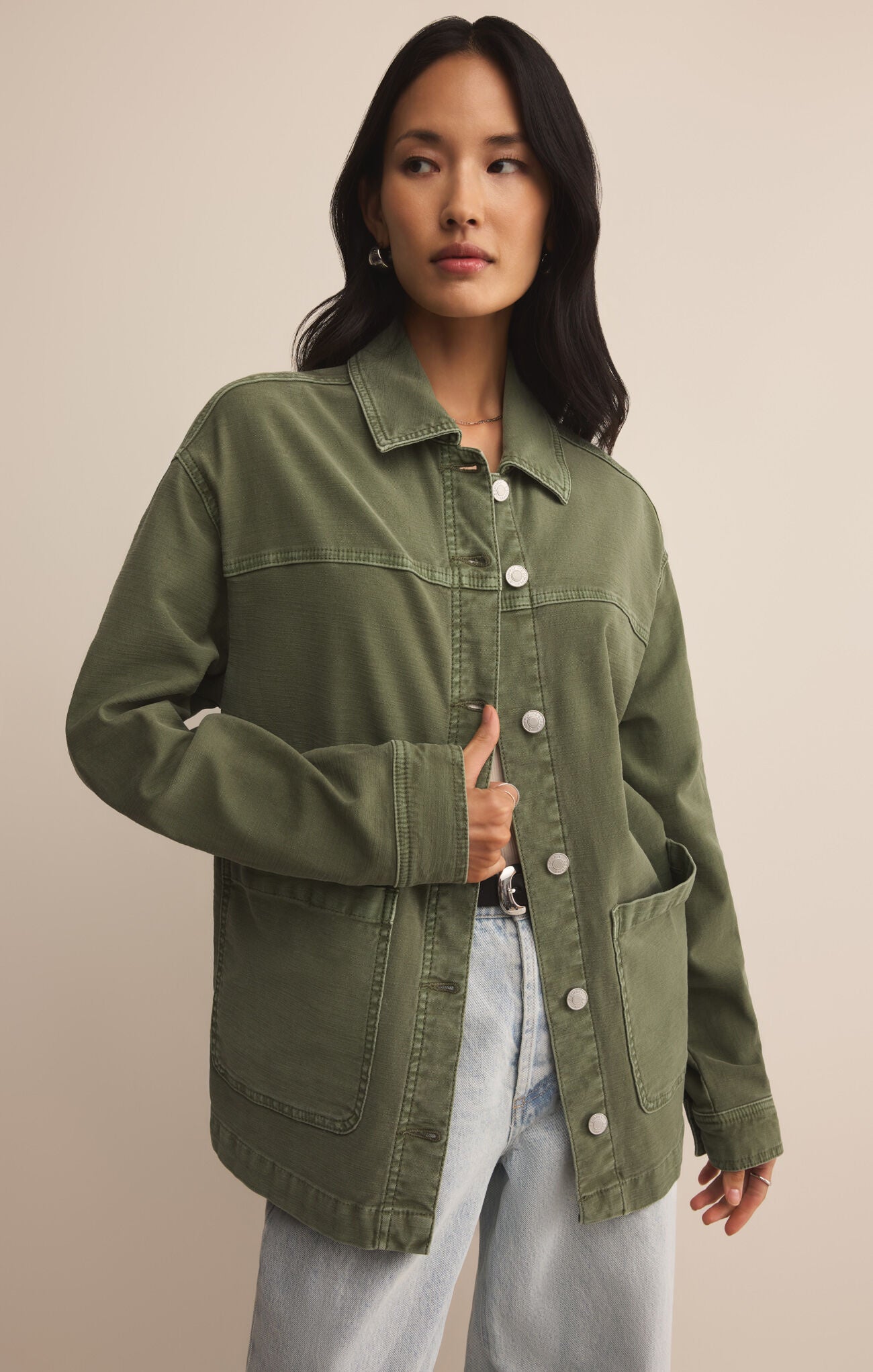On The Road Twill Jacket | Hunter Green