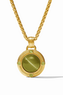 Julie Vos | Cobblestone Demi Necklace | Green Cat's Eye