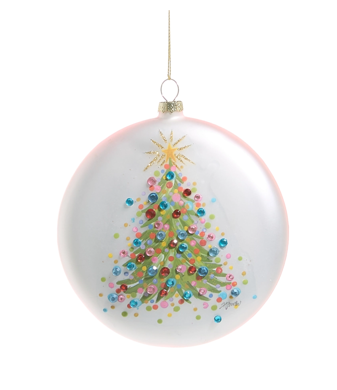 Confetti Tree Disc Ornament
