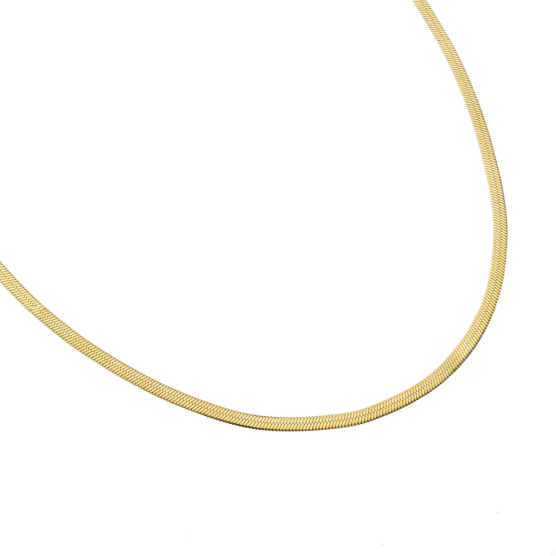 18K Gold Plated Necklace | Herringbone