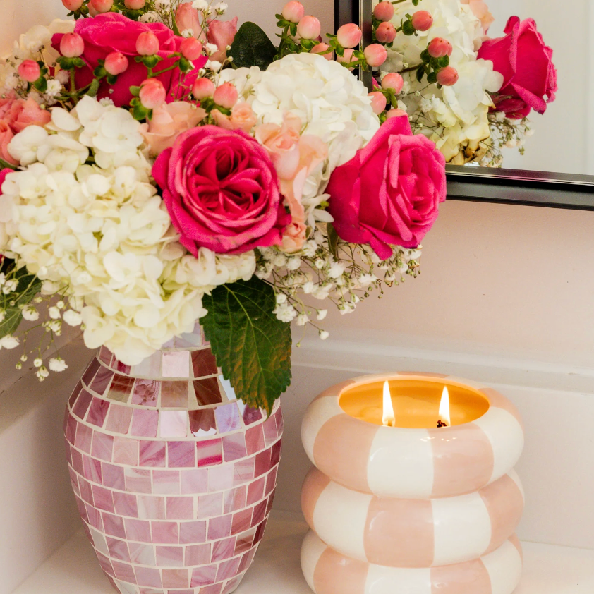 Candle #074 Checkered | Sweet Grace