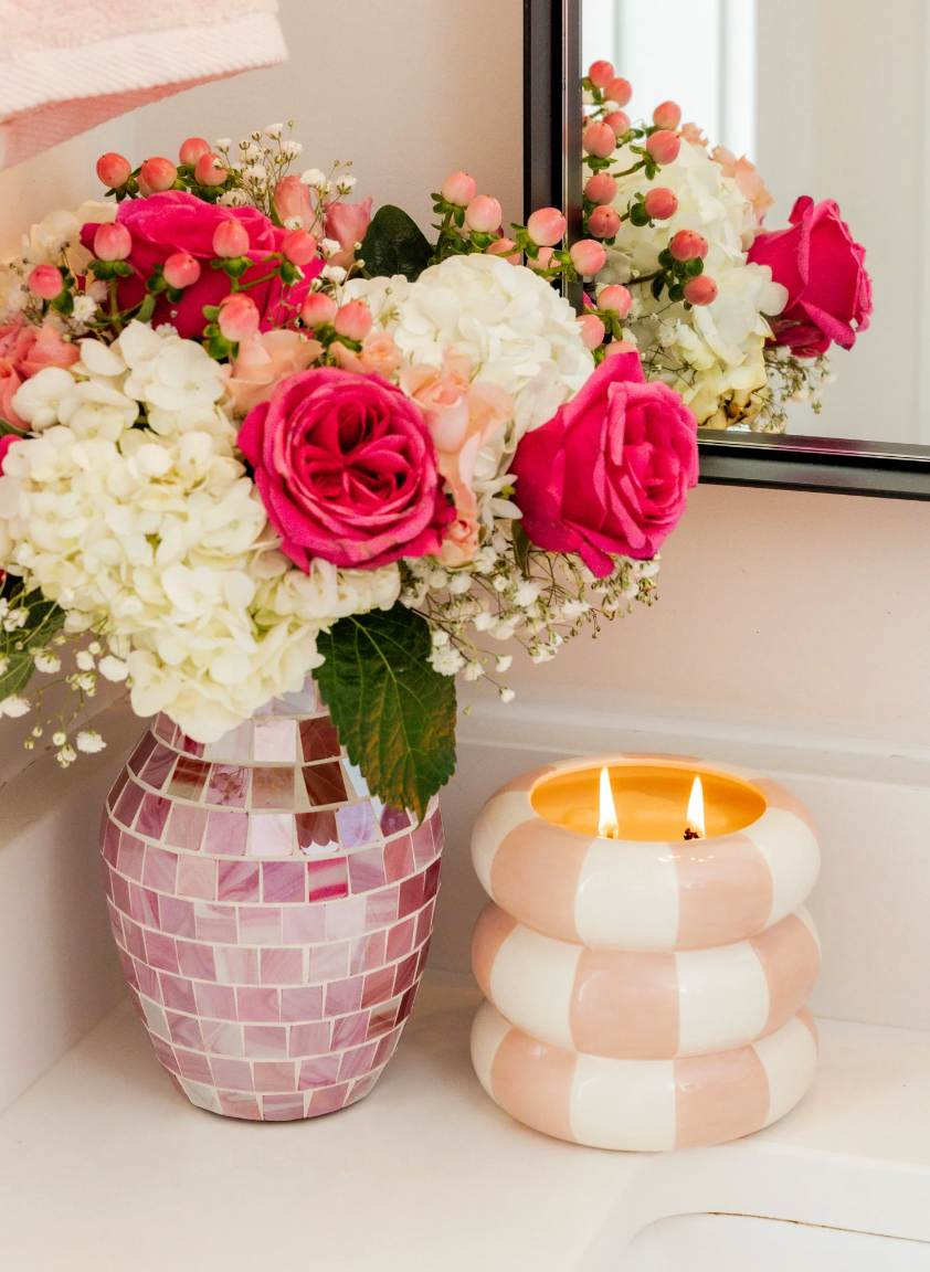 Candle #074 Checkered | Sweet Grace