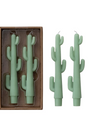 S/2 Cactus Taper Candles