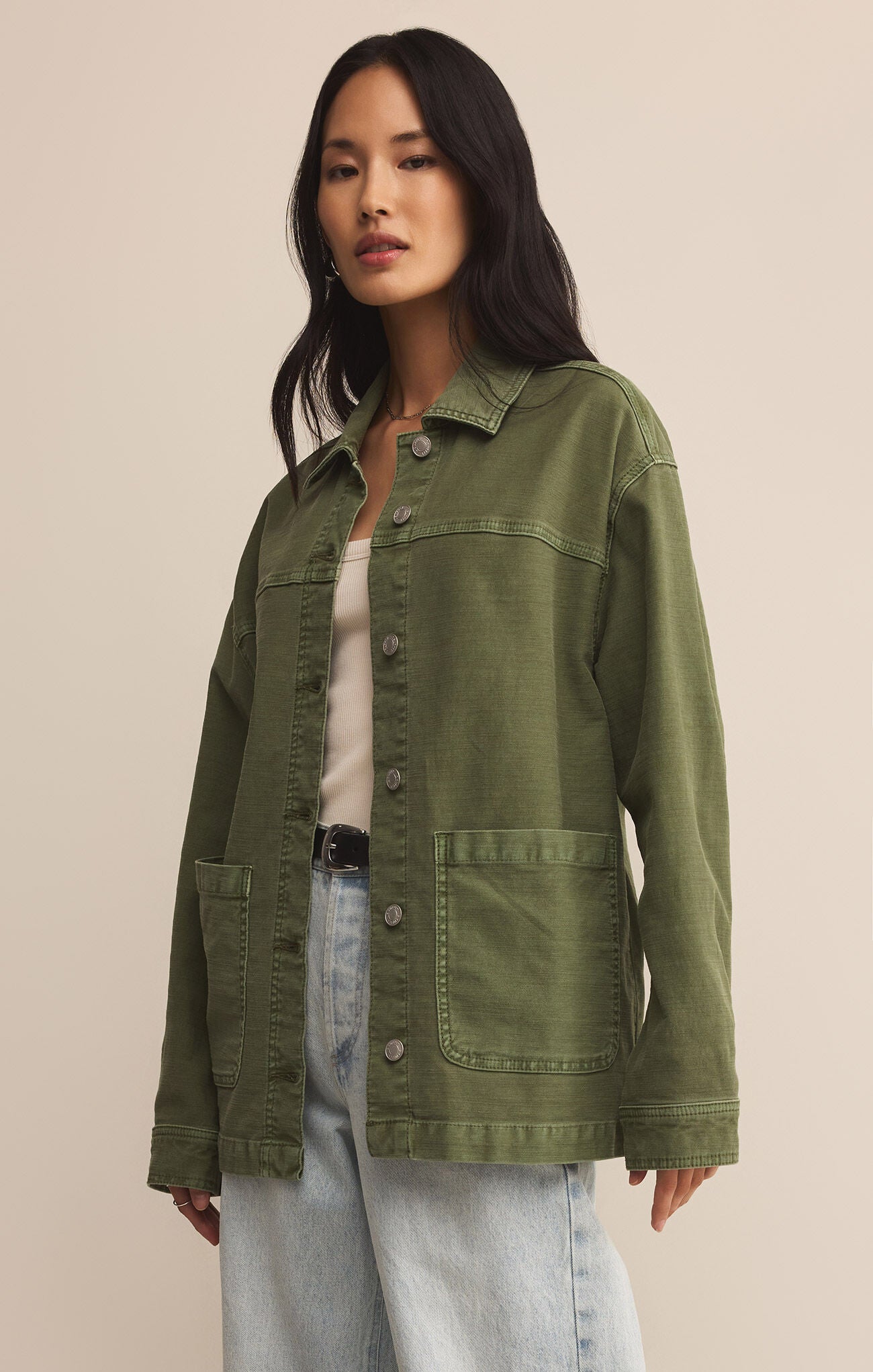 On The Road Twill Jacket | Hunter Green