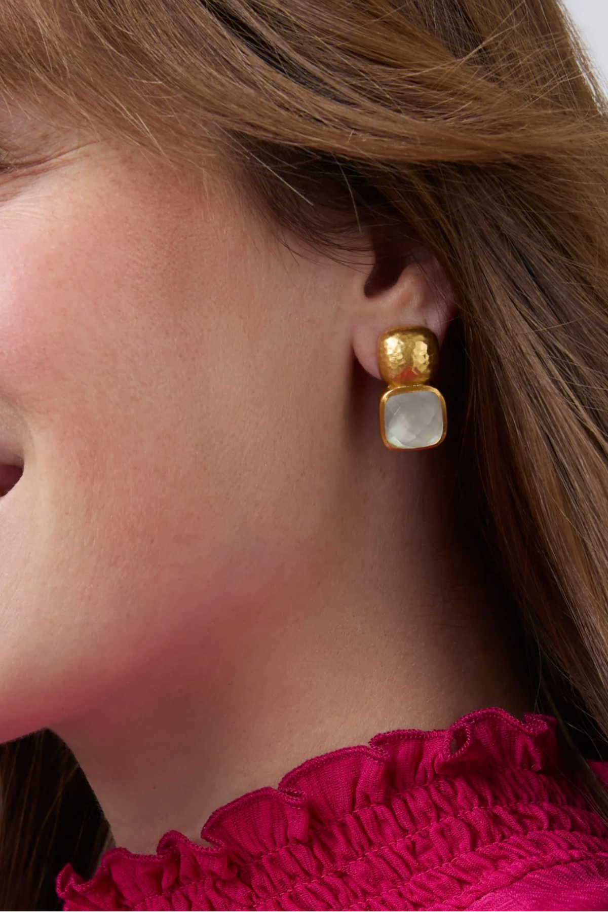 Julie Vos | Catalina Earring | Tourmaline Pink