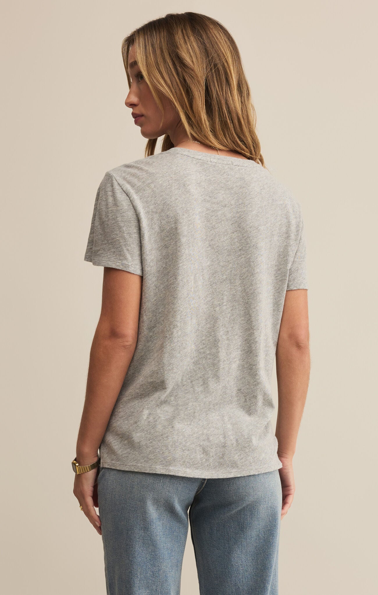 Foundation Slub Tee | Heathered Grey