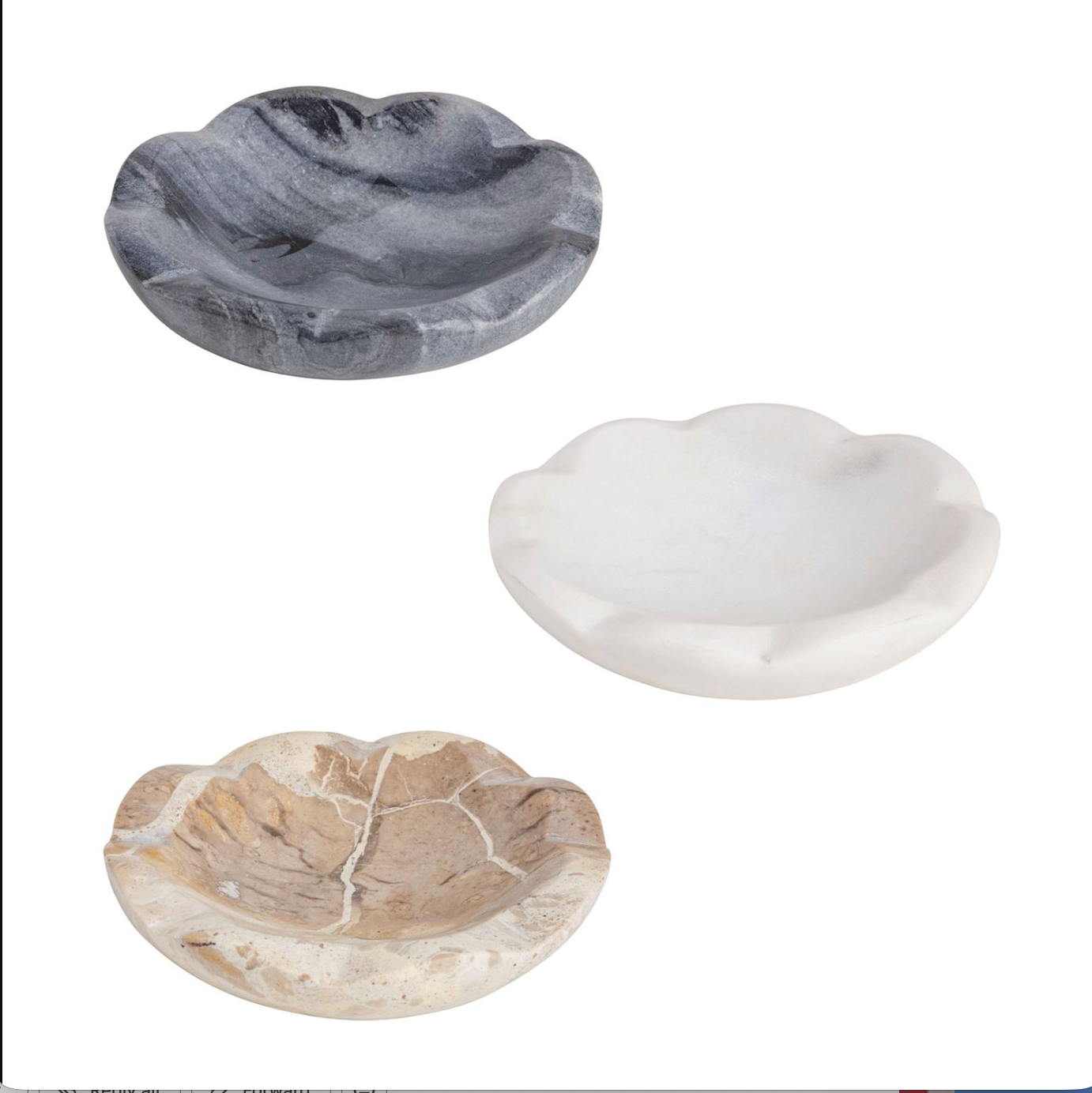 Marble Scallop Dish | 3 Styles
