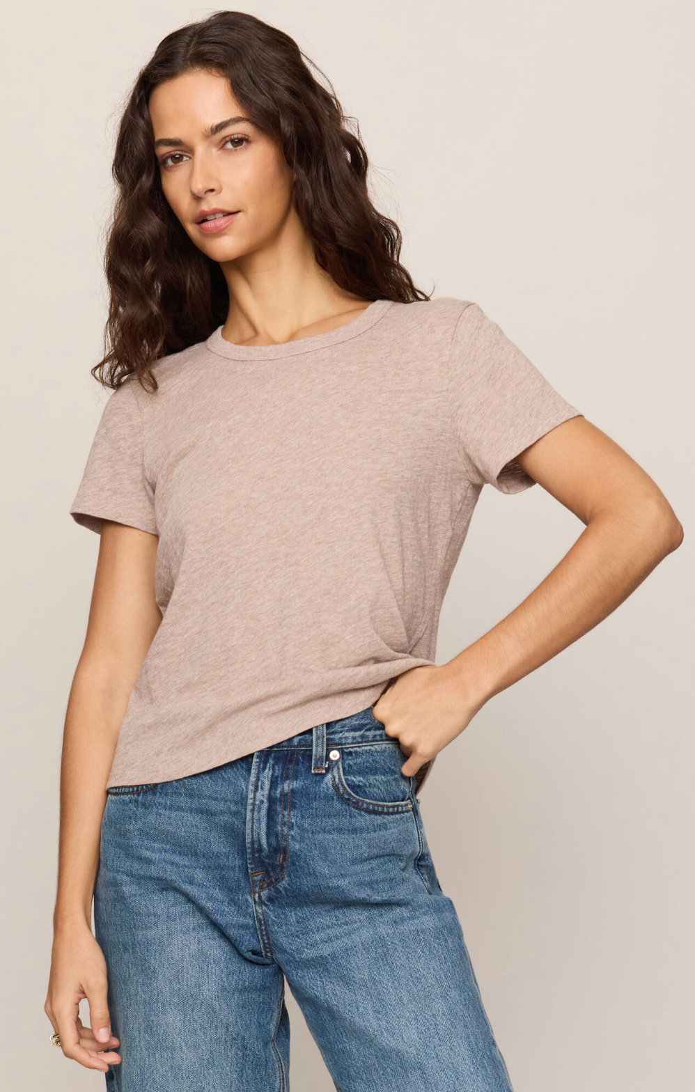 Z Supply | Junie Slub Tee Shirt | Heather Ash