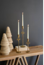 S/3 | Antique Deer Candle Holders