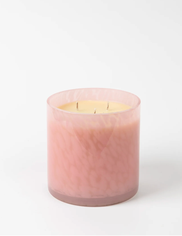 Candle #073 Pink Tortoise | Sweet Grace