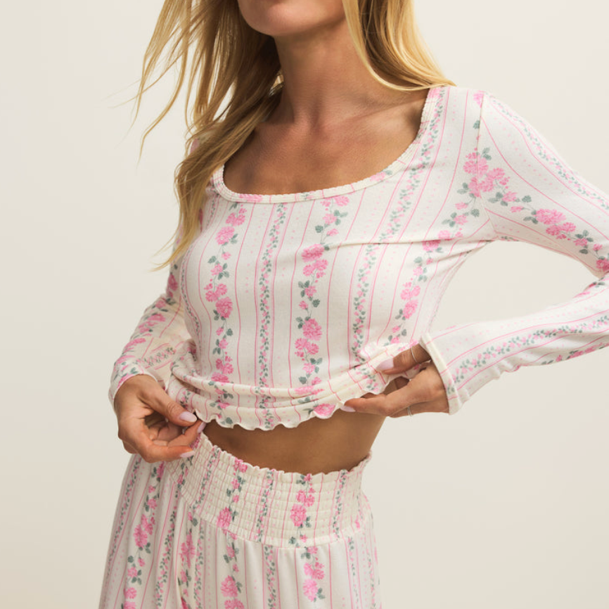 Marseille Boudoir LS Top | Vanilla Ice