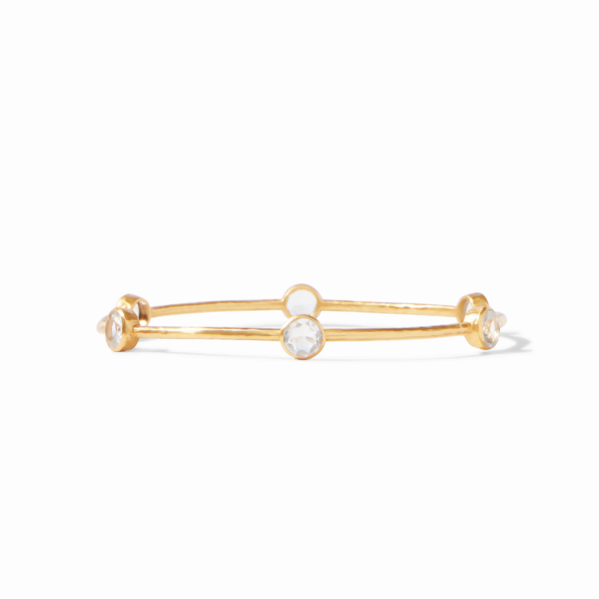 Julie Vos | Milano Bangle | Crystal Clear