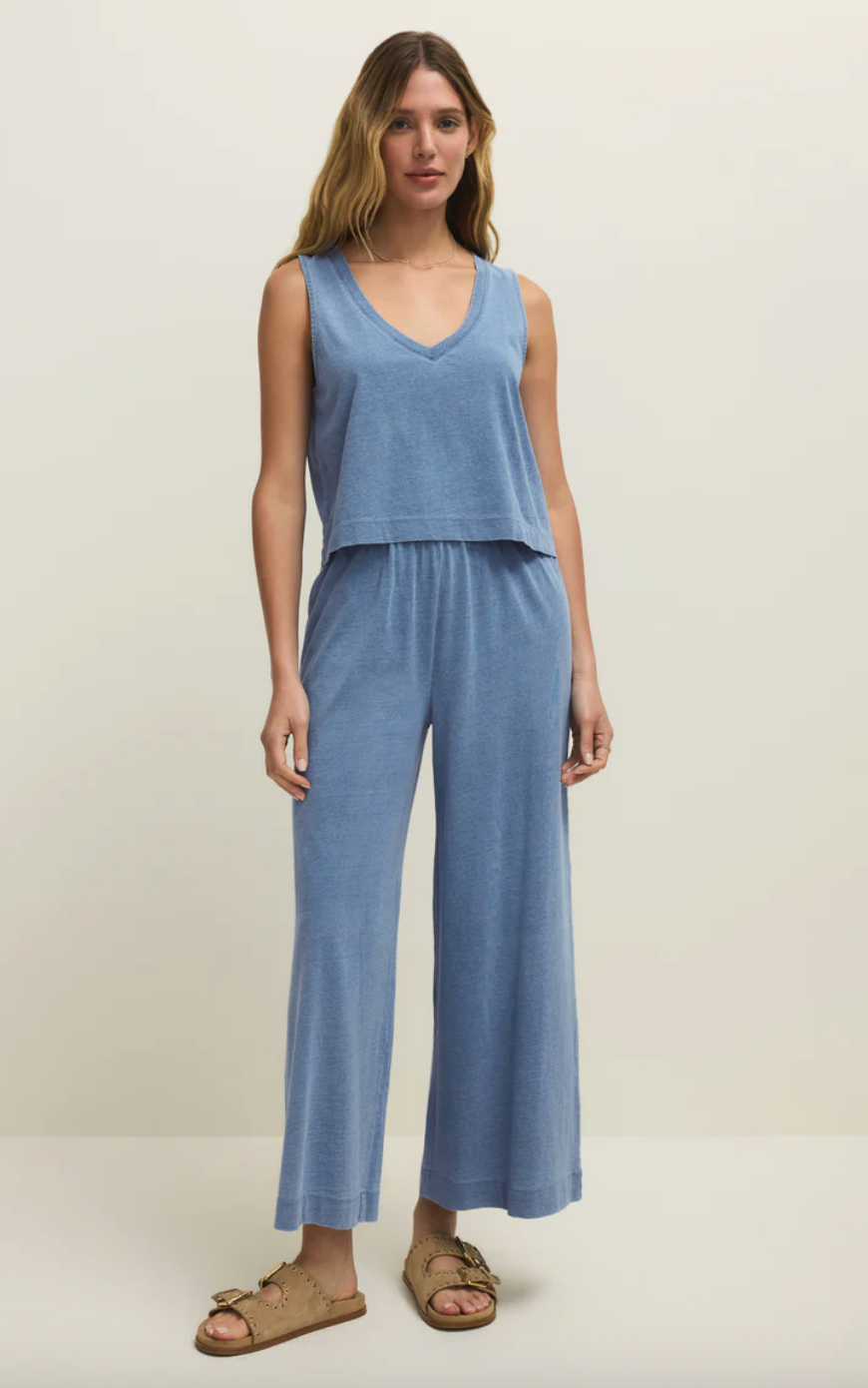 Sloane Denim Tank | Santorini Indigo