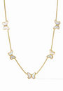 Julie Vos | Papillon Delicate Station Necklace | Mother of Pearl