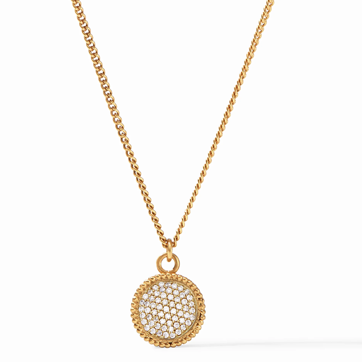 Julie Vos | Fleur-de-Lis Solitaire Necklace | CZ