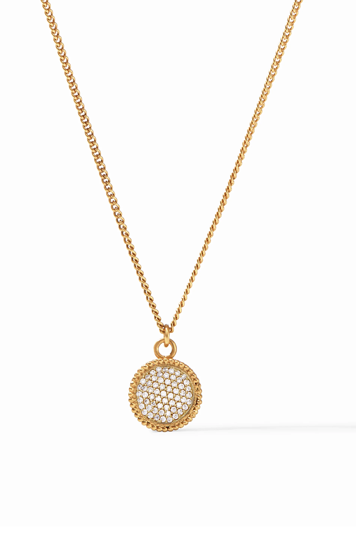 Julie Vos | Fleur-de-Lis Solitaire Necklace | CZ