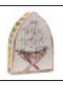 Jesus in Manger Wood Block