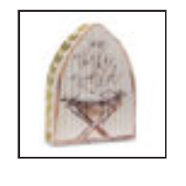 Jesus in Manger Wood Block