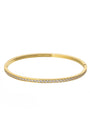 Gold Lined Diamond Bangle