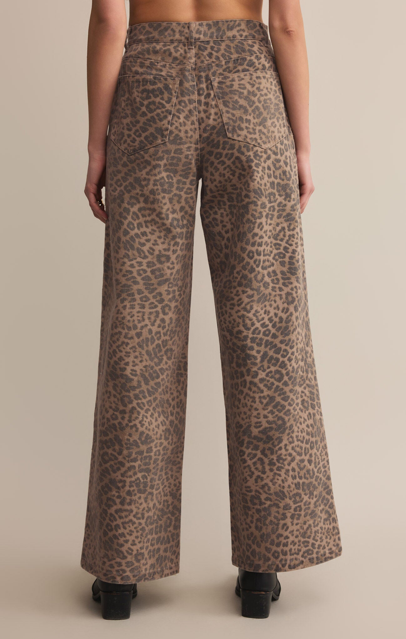 Marli Denim Leopard Pant | Desert Tan