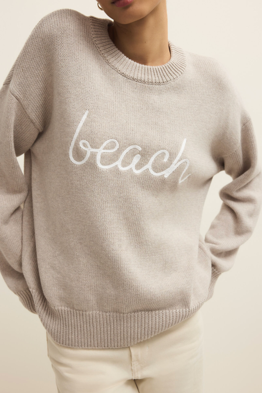 Boyfriend Beach Sweater | Natural Heather