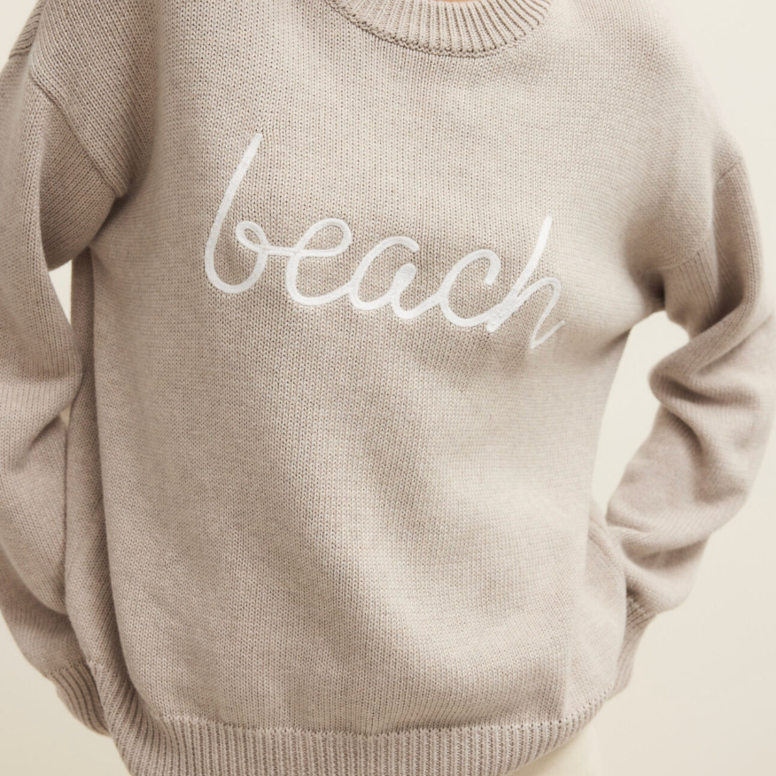 Boyfriend Beach Sweater | Natural Heather