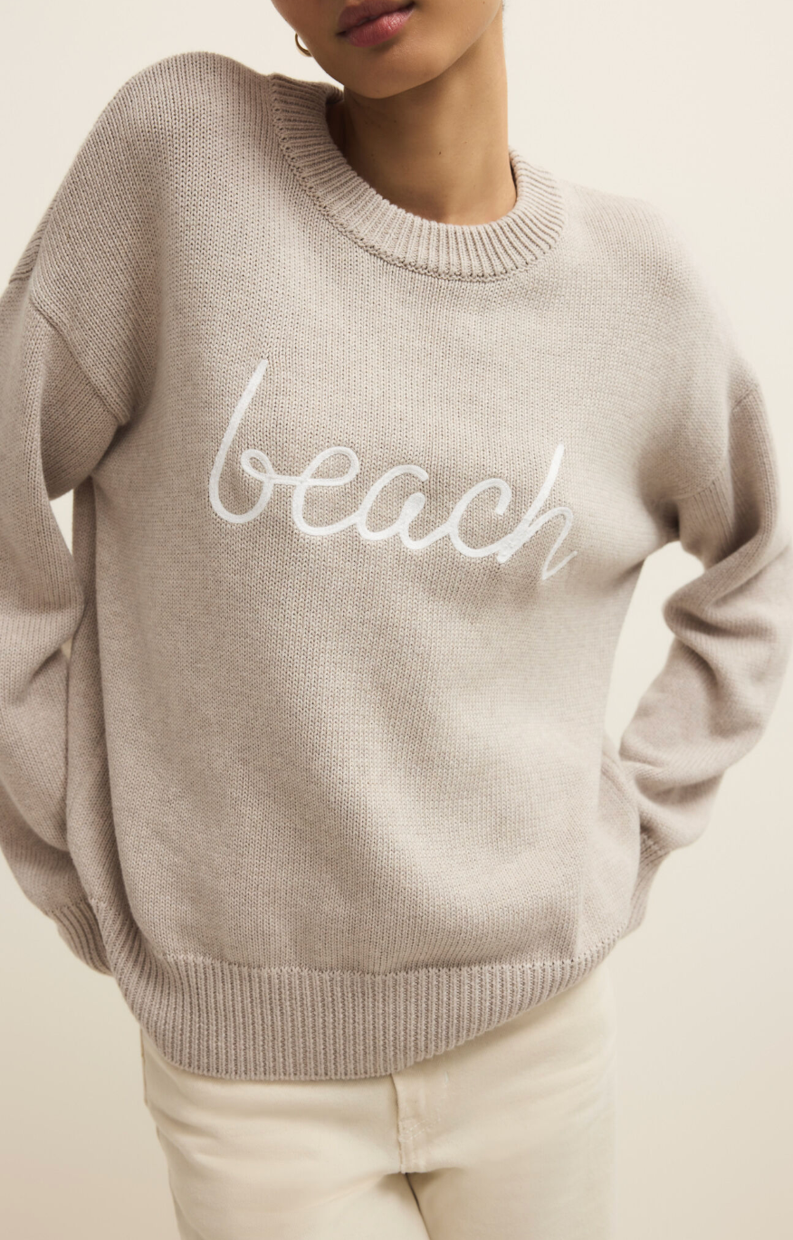 Boyfriend Beach Sweater | Natural Heather
