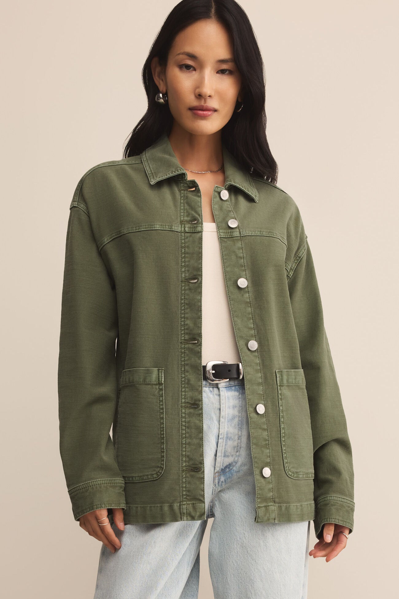 On The Road Twill Jacket | Hunter Green