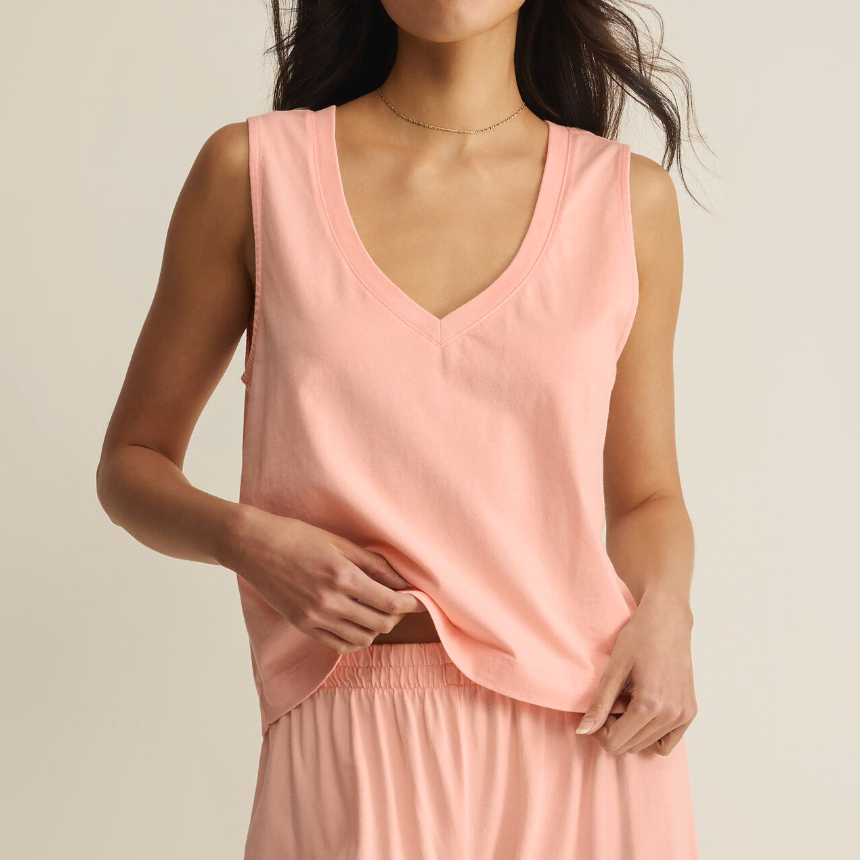 Z Supply | Sloane V-Neck Top | Bellini