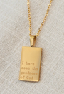 18k Gold Plated Necklace | Goodness of God
